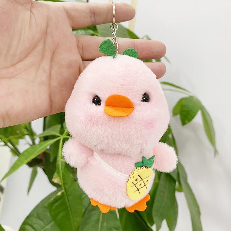 Mini Duck Cute Plush Doll Keyring Fluffy Gift For Children And Stuffed Toy Lovers