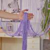 Shiny Door Curtain Room Divider Tassel Window Curtain Rose Flower String Curtain  Home Decor