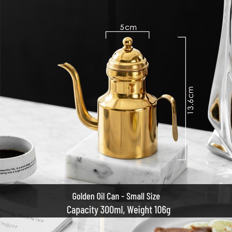 

Extra Thick 304 Stainless Steel Oil Pot with Filter and Residue Tank for Cooking Oils, Soy Sauce, Vinegar, and Seasonings 11 oz серебряный