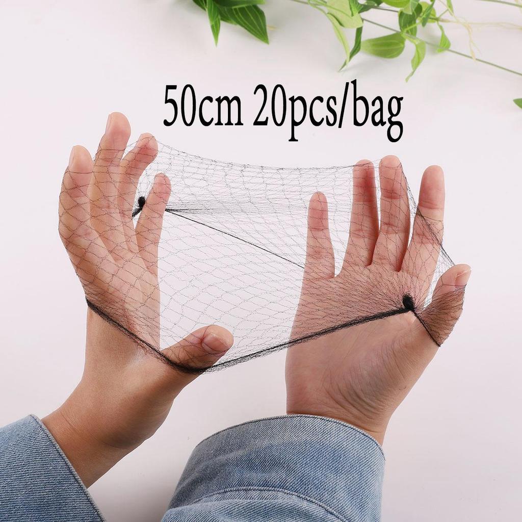 Nylon Hair Net Star Dance Recital Buns / Hair Extension Weaving Cap Hairnets