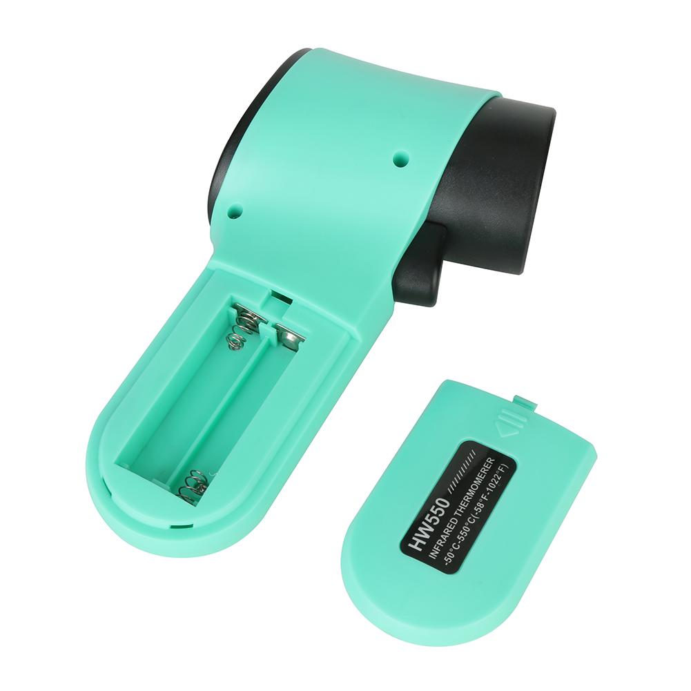 Průmyslový teploměr HW550 -50~550°C Bezkontaktní teploměr Infračervený pyrometr Laser-Point Průmyslový tester teploty