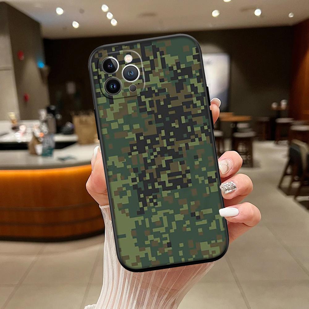 RA7 Camouflage New High-End Shell Phone Case for iPhone SE X XS XR 16E 17 11 Pro Max 8 7 6 6s Plus Air