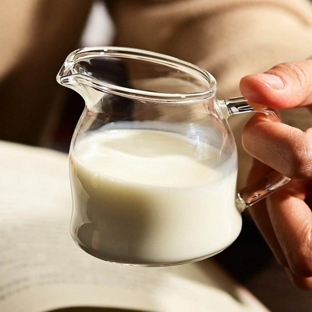 100/150 ml Glasmjölkkopp Värmetålig Gräddkanna Kaffebryggning