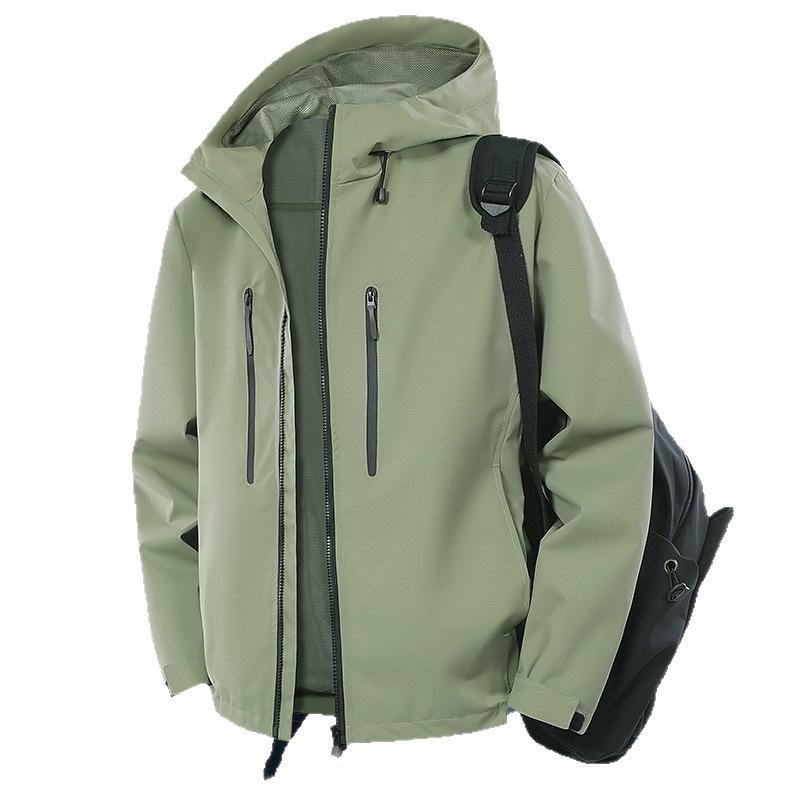 Herr Casual Huvjacka för Utomhusbruk - Höst/Vinterkappa