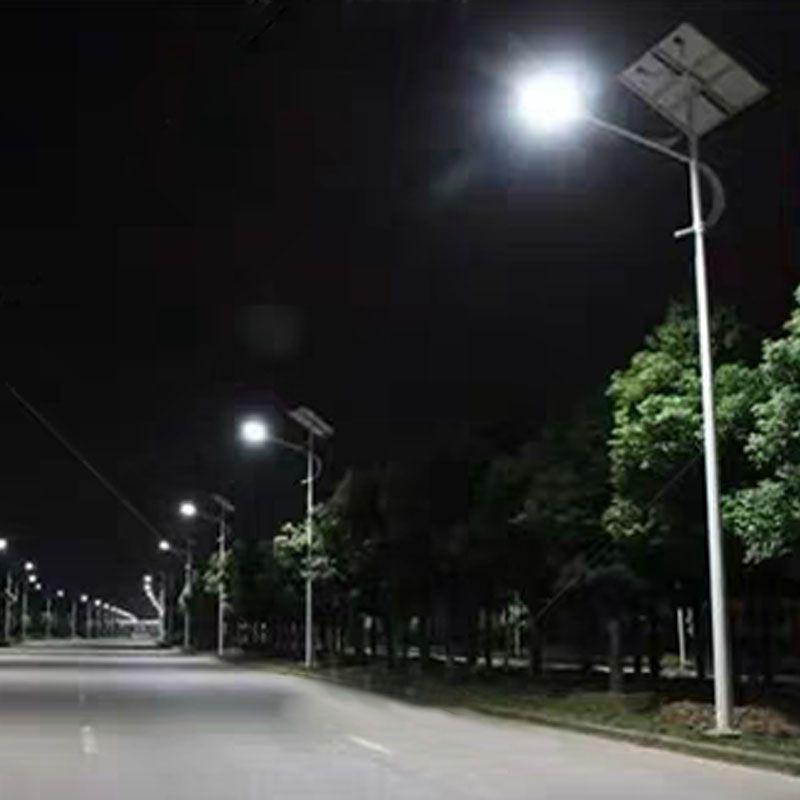 Super Bright LED Solar Street Light with 6m Pole & Chinese Knot Design for Outdoor & Rural Roads