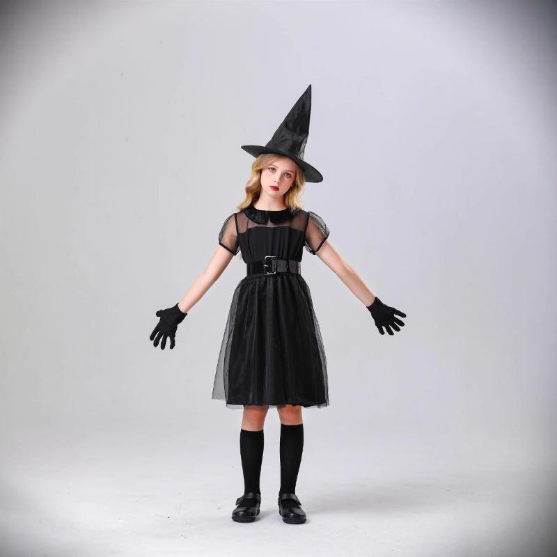 Halloween Children's Costume Witch Show Dress Witch Horror Dress Up Vampire Paternity