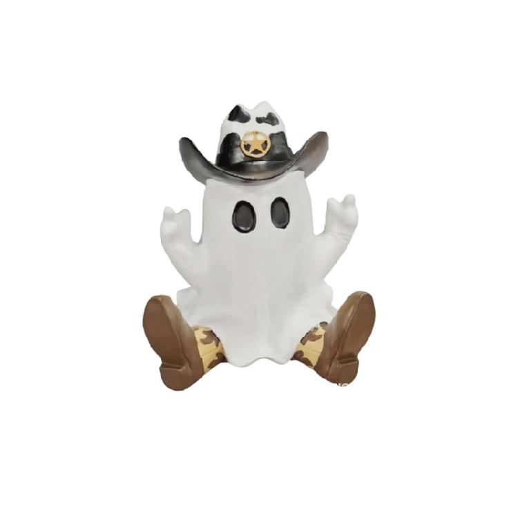 Halloween Specter Cowboy Ornaments Cowboy Specter Statue Lovely Specter Figurine For Outdoor Indoor Use 1