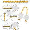 1 Pair Sand Egg Asalato African Shakers Rhythm Fingertip Abs Sand Ball for Kashaka Instrument Adults Beginners Accessories