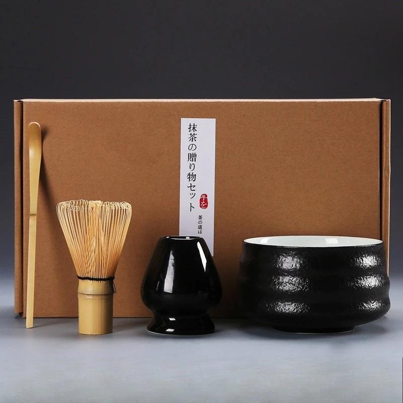 Japanese Matcha Tea Set Whisk Stand Tea Ceremony Matcha Bowl Grinder Brushes Tea Tools Holder Tea-making Tea Accessories