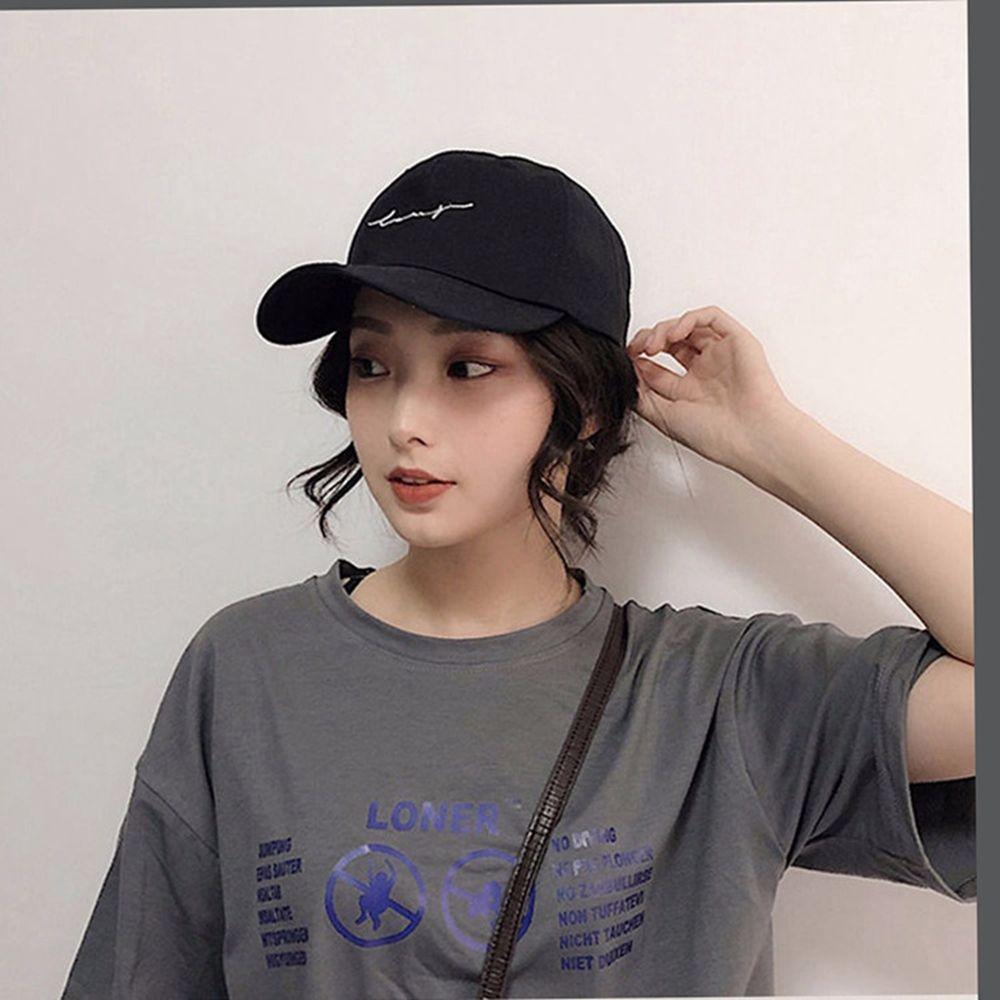 Simple Women Snapback Cotton Hop Hip Summer Letter Caps Embroidery Sun Hats Baseball Caps