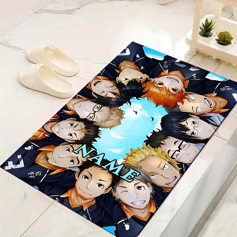 Custom 1Pc Haikyuu Name Artwork Rug Office Carpet Indoor Outdoor Entrance Doormat Nonslip Soft And Comfortable Living Room D2915102