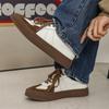New classic Hong Kong style low-top soft sole cushioning leather casual shoes outdoor street skateboard shoes