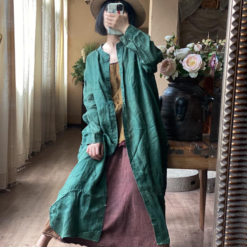 Zen Hemp Oversized Relaxed Shirt Dress robe