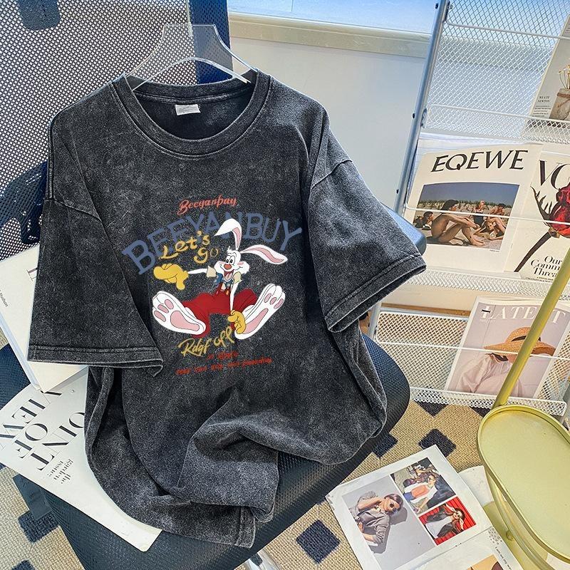 T-shirt Manica Corta Estiva Nuova Taglia Larga Top Largo