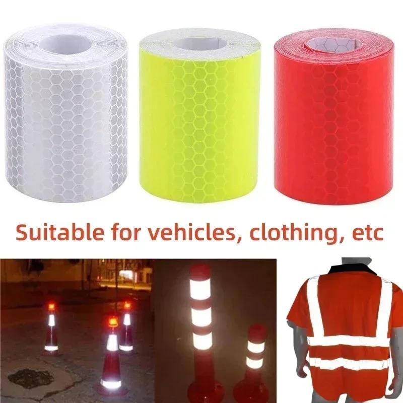 Car Reflective Tape Auto Safety Warning Sticker Reflector Protective Tape Strip Film for Trucks Auto Motorcycle Stickers
