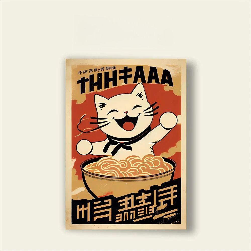 Blechschild Wandkunst Ramen Poster Metall Deko Retro Küche