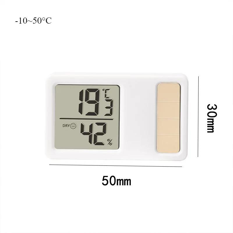 

2Pc Solar Powered Digital Thermometer Hygrometer Electronic Temperature Humidity Monitor High Precision Real Time Meter -20~70°C