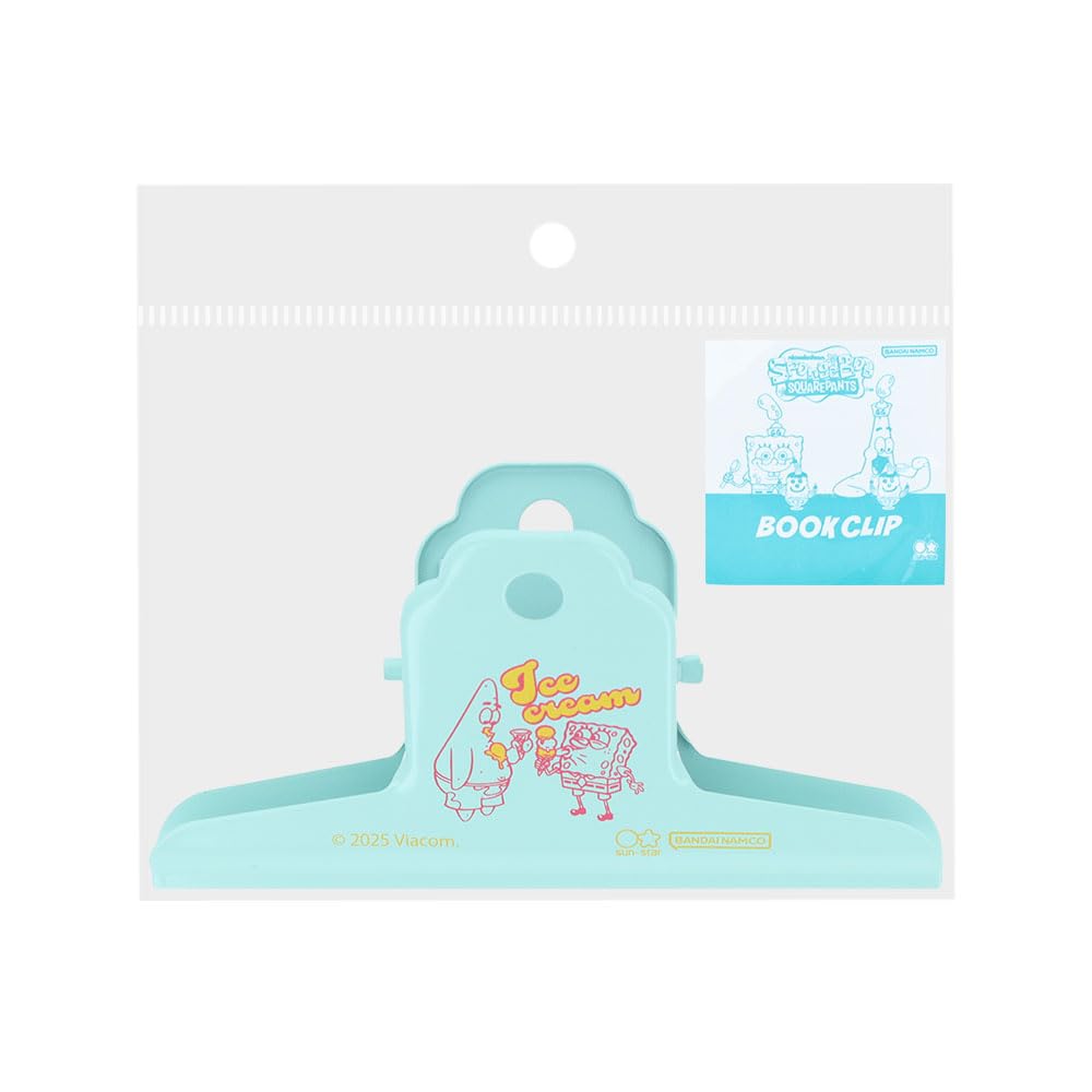 

Канцелярская Губка Боб Квадратные Штаны Книга S3626172 Sun-Star Зажим, Изумрудный,