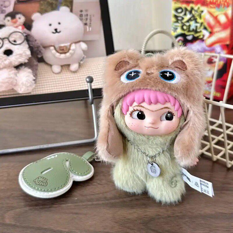 Genuine In Stock Wakuku 3.0 On A Roll Series Dolls Cute Fluffy Collectable Figure Bag Charm Keychain Toys Holiday Gift