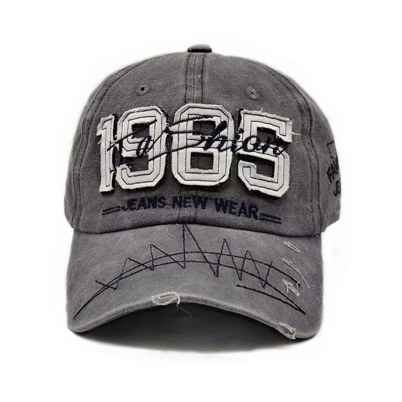 1pcs Vintage Baseball Hat with Digital Embroidery Adjustable Casual Hip Hop Sun Hats Suitable For Daily Wear Outdoor Activities