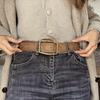 Trendy Retro Embossed Belt, Women'S Summer Ethnic Style Belt With High Sense