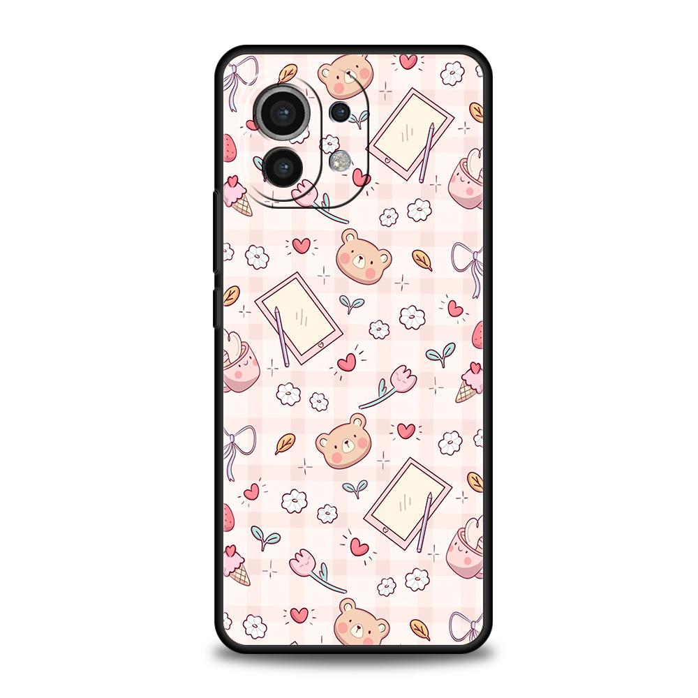 Phone Case for Xiaomi Mi 17 Pro Max 15 14 13 12 11 Ultra 15T 14T 13T 12T 11T Pro Lite Soft TPU Creative Adorable Cartoon Pattern