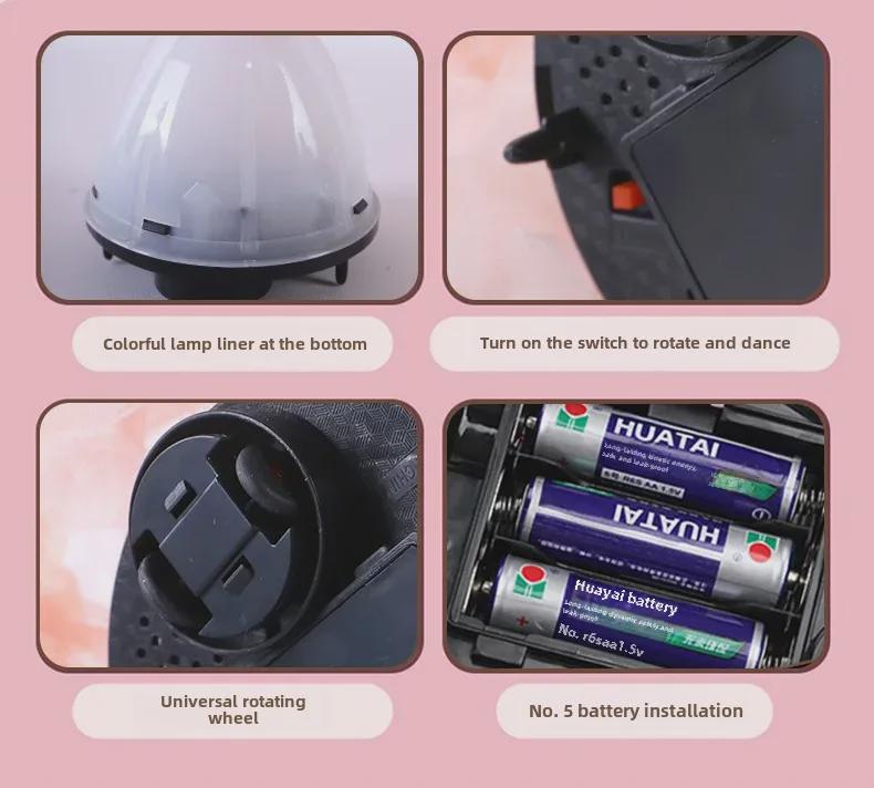 26 cm Zpívající, rotující a tančící panenka princezna Barbie s hudbou a světly – dětská hračka.