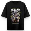 One Piece Anime 5 Levels Luffy Printing Oversized Cotton Tshirt Men and Women Harajuku Trend Y2K Casual Summer Absorb Sweat Tee