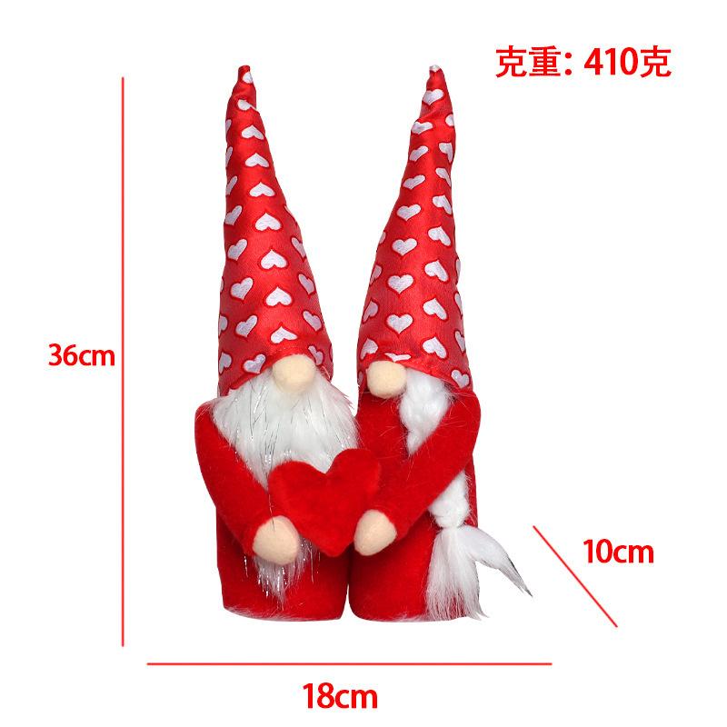 

Креативный безликий старик карлик Рудольф двойная кукла любви украшение подарок на День святого Валентина кукла F2-11 Valentine s Day Doll