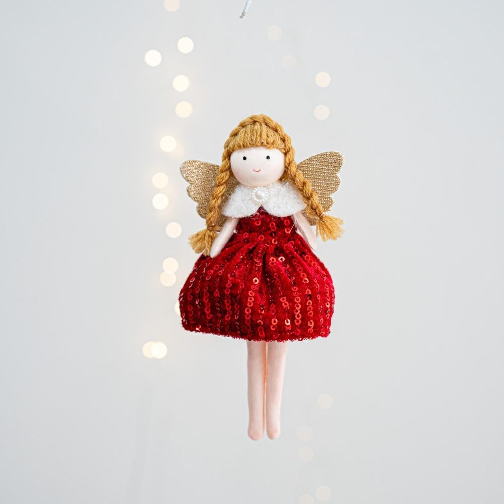 Lovely Design Christmas Tree Hanging Pendant Cute Style Hanging Angel Angel Doll  Home Decoration