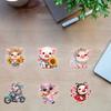 6Pcs Special Shape Pig Fridge Stickers Animal Diamond Art Magnets Decals Diamond Painting Fridge Magnet for Fridge Whiteboards