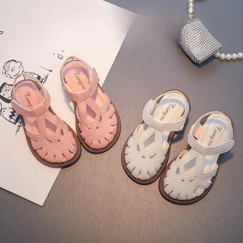 Summer Women Sandal New Fashion Comfort Child Shoes Anti Slip Casual Concise Flat Princess Shoe Exquisite Soft Retro Girl Shoes