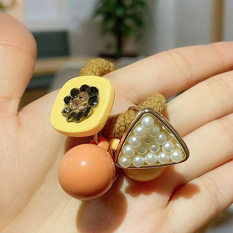 Κορεάτικο κομψό βραχιόλι με σχοινί μαλλιών Scrunchie ελαστικά λαστιχάκια μαλλιών