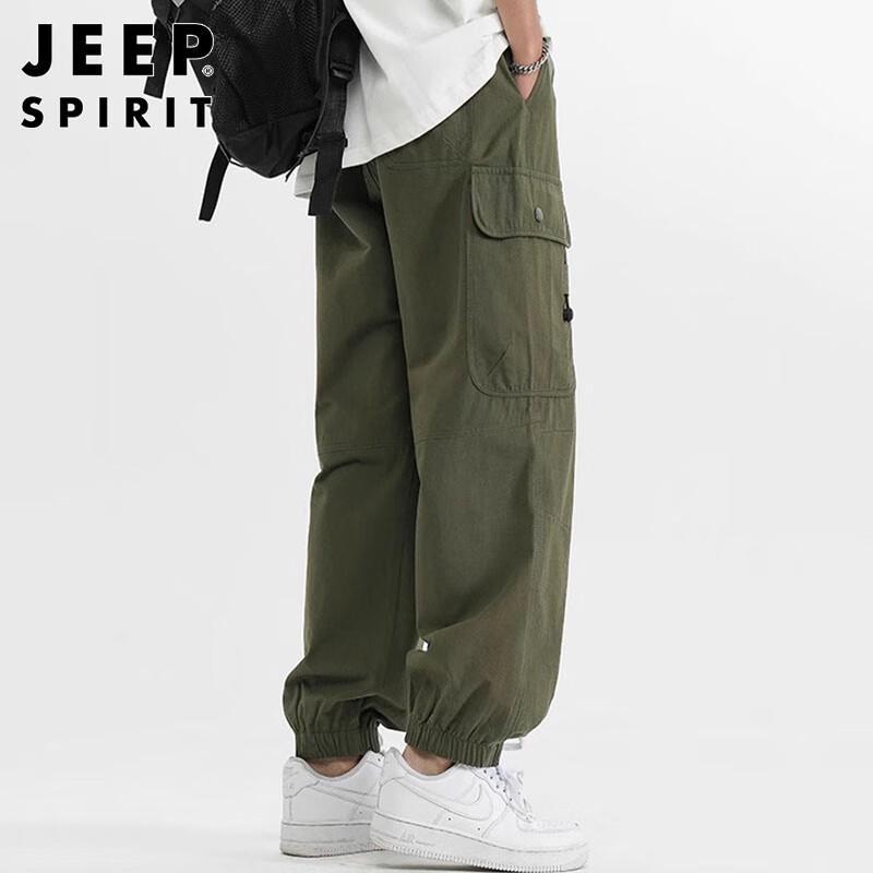 JEEP SPIRIT Herren Baumwoll-Cargo-Jogginghosen