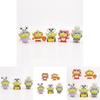 Adorable Three-eyed Alien Figurine In Various Character Costumes Fun Collectible