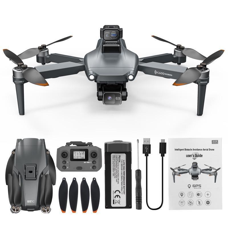 L600 PRO MAX Drone: Three-Axis Gimbal, Electronic Stabilization, Anti-Shake, Laser Obstacle Avoidance.