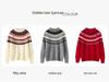 Maglione in Lana Fair Isle per Bambini - Spesso, Caldo, Stile Retro Rosso per Autunno/Inverno Ragazzi e Ragazze