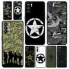 Army Star Camouflage Phone Case For Oppo Reno13 Reno12 Reno11 F Reno10 Pro A54 5G Find X5 A53 A52 A9 A17 4G A79 A80 A98 Cover