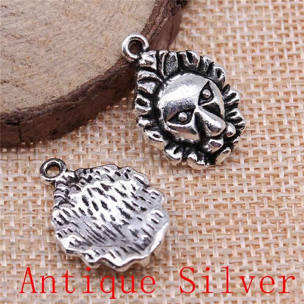 Tiger Lion Wolf Fox Charms Pendant For Bracelet Necklace Jewelry Making Craft Findings