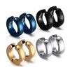 Vnox Kleine Huggie Ohrringe für Herren Damen Edelstahl Creolen Lässige Punk Metall Clips Ohne Ohrloch Benötigt Anti Allergisch