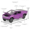 1/32 Tesla Truck Cyber Juguete Camioneta Pick-up Modelo de Camión de Aleación Coche de Metal Fundido a Presión Vehículos Todoterreno Modelo de Coche Sonido Luz Coche Regalos para Niños