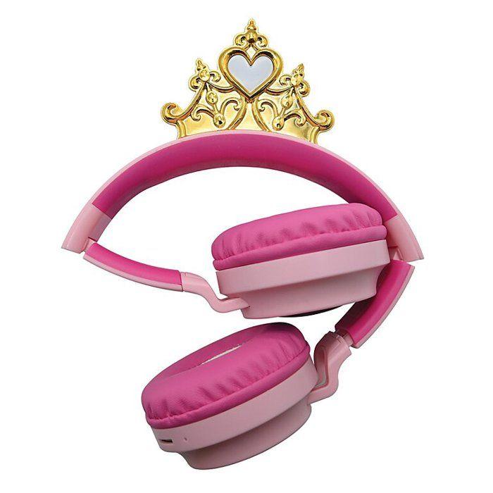 Lexibook - casque lumineux pliable bluetooth® et filaire princesses disney avec limitation du volume