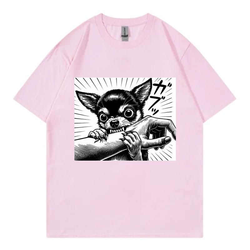 Funny Chihuahua Dog Meme Tshirt Unisex Unisex Gothic Vintage Short Sleeve Tshirts Fashion Casual Loose Cotton T Shirt Streetwear