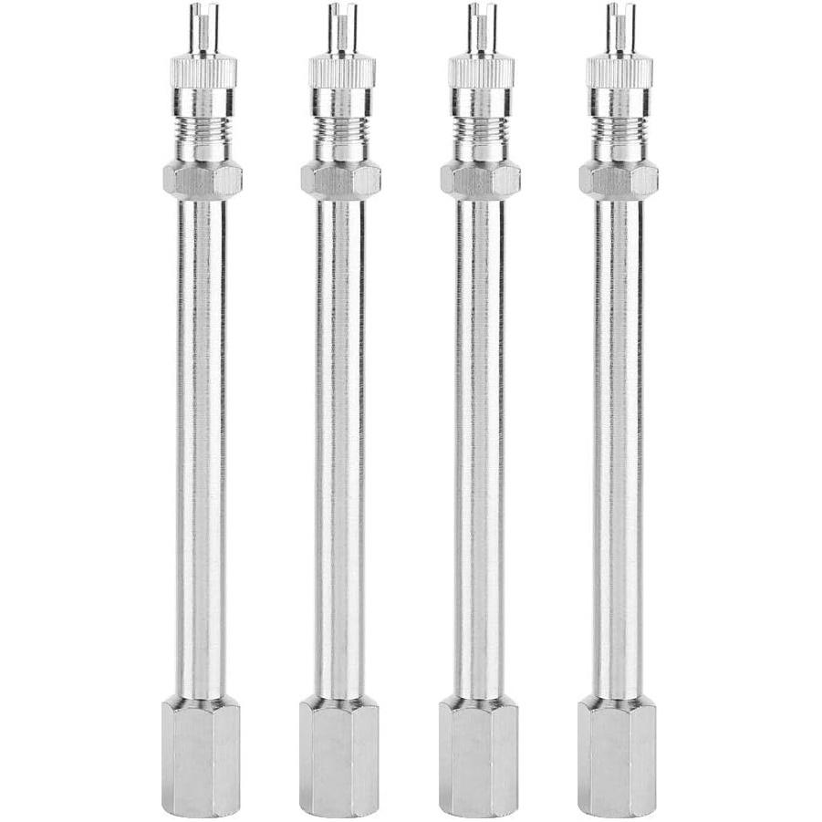 for Valve stem Extensions 4 Pack Tyre Valve Extender, 100mm Car Truck Wheel Valve Extension Extender Stem Wheel Valve Stem Extension Adapter