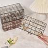 72-compartment Drawer Type Transparent Jewelry Storage Box Household Large-capacity Ring Earrings Necklace Jewelry Box