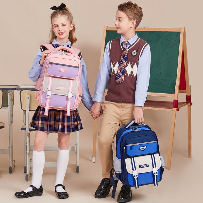 

Children s Schoolbags Primary School Students New Style English Book Bags for Boys and Girls To Reduce Burdens and Protect Spine