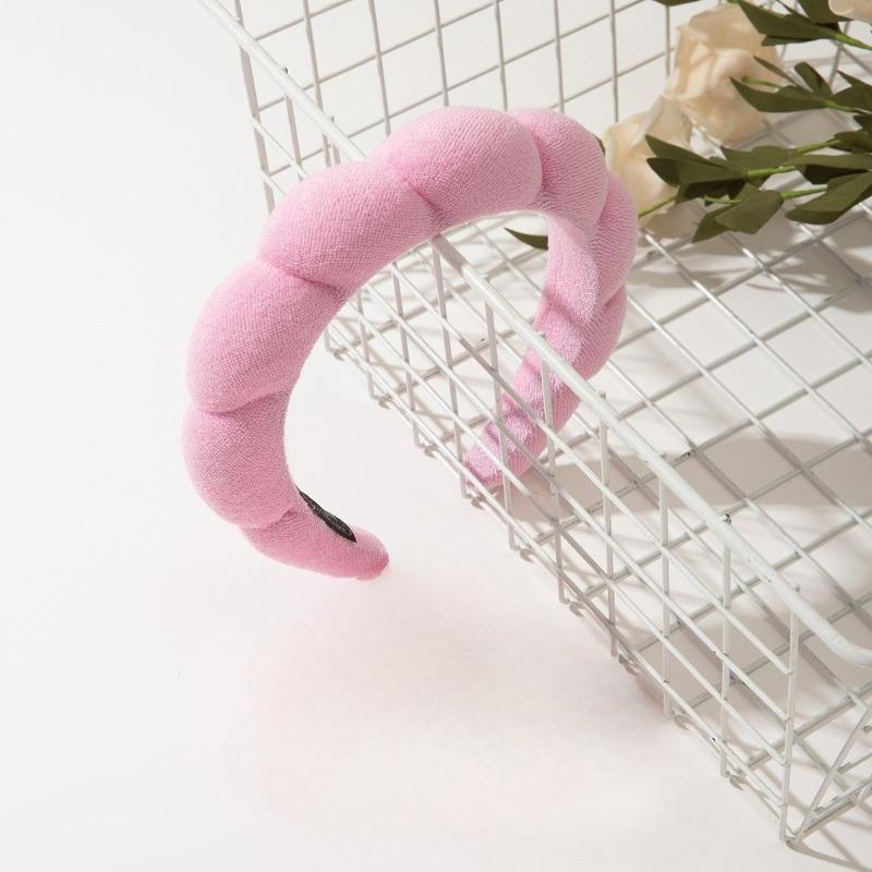 New Fashion Sponge Headband for Women Girls Puffy Hair Band Makeup Bubble Retro Terry Cloth Headbands Hair Accessories Headwear