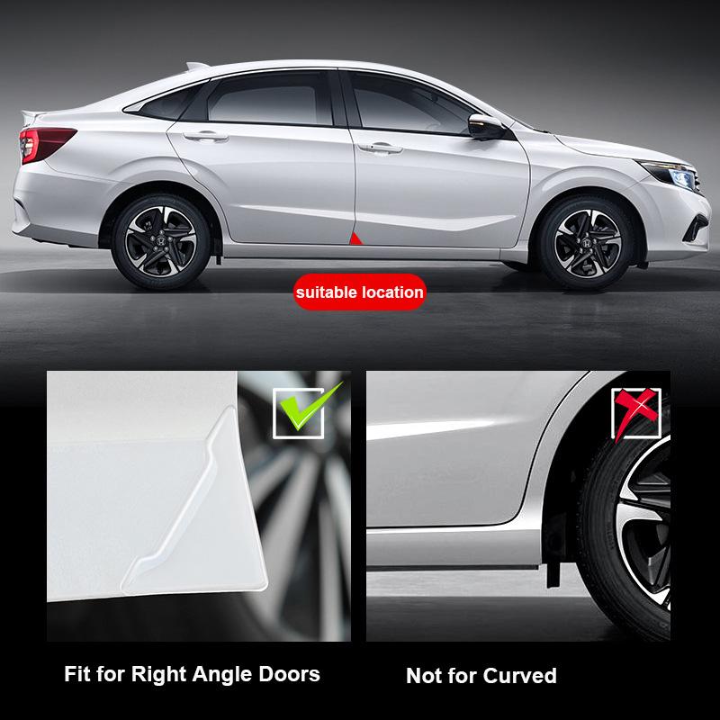 Universelle Autotür-Ecken-Antikollisionsabdeckungen Transparenter Silikonschutz Anti-Kratz-Aufkleber Türschutzabdeckung