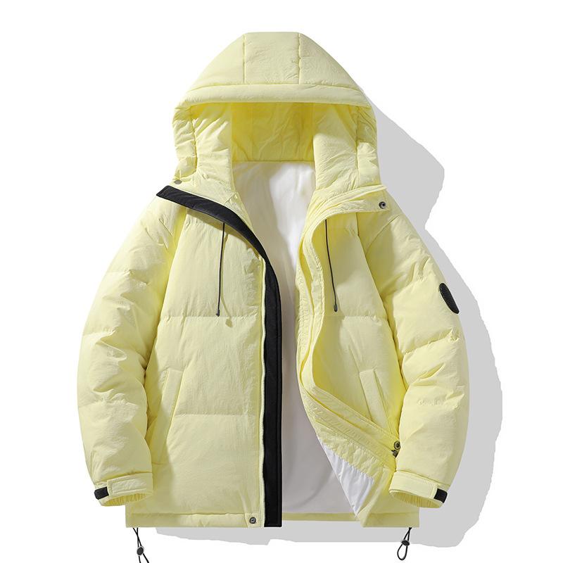 

Теплая парная куртка дофамин популярная 2025 новая зимняя белая пуховая куртка из утиного пуха модная универсальная утолщенная мужская 3XL