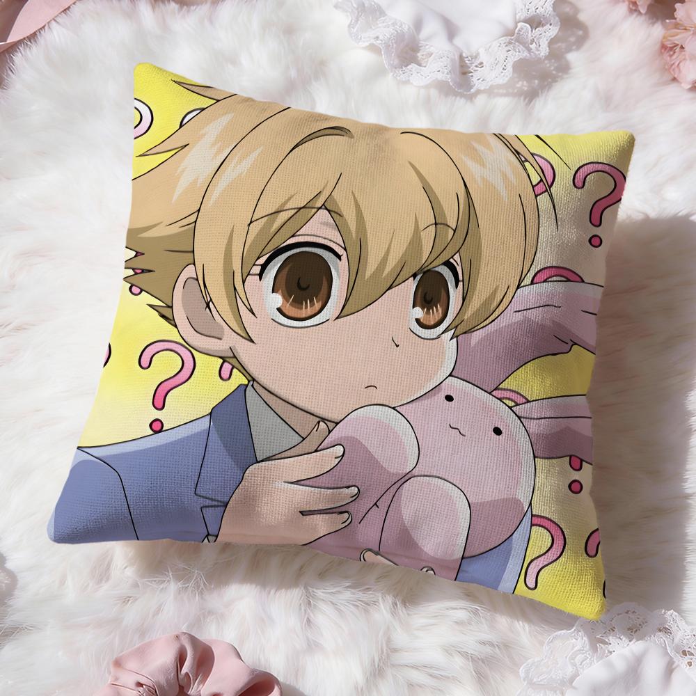 Ouran High School Host ClubS Cushion Cover Premium Comfort Reversible Pillow Cove -Two in One Design for Any Room & Car Interior